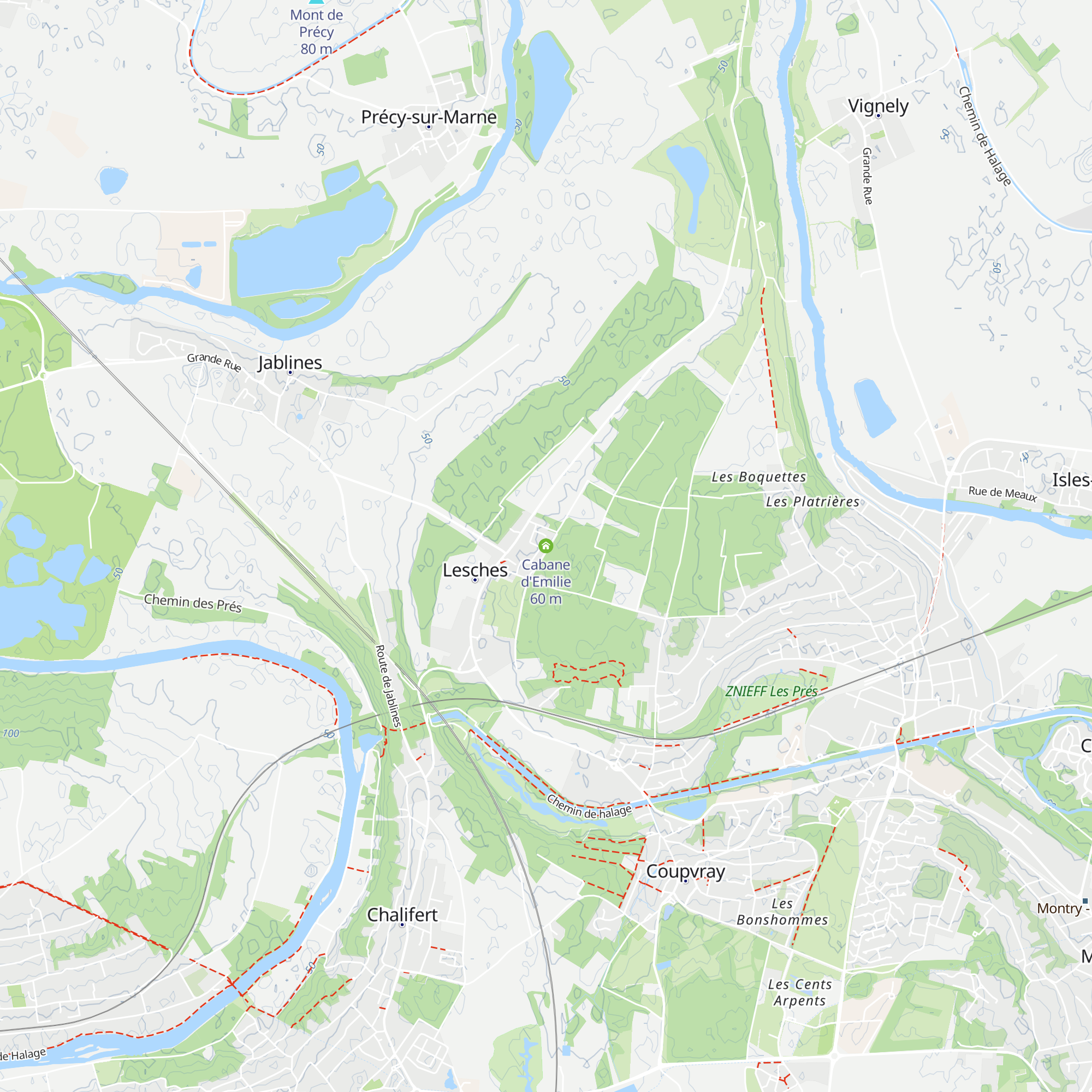 Cabane d'Emilie map