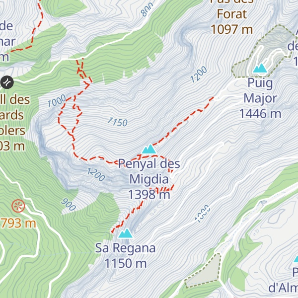 Map of Penyal des Migdia