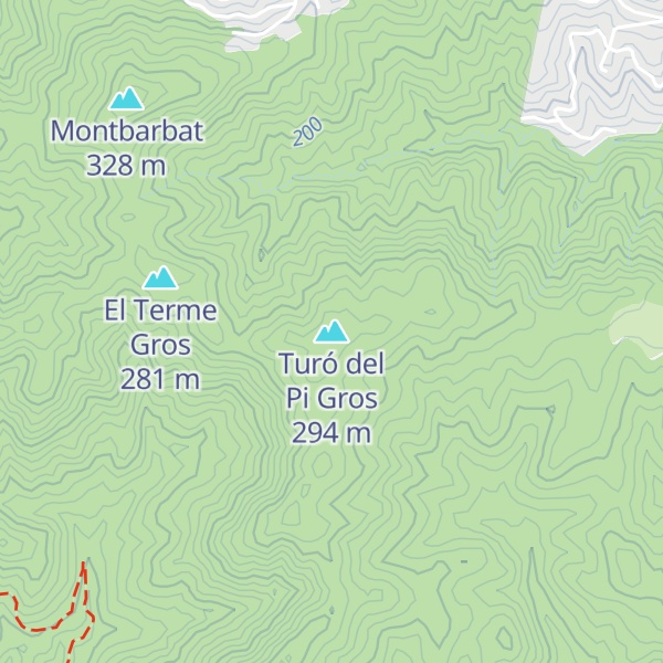Map of Turó del Pi Gros