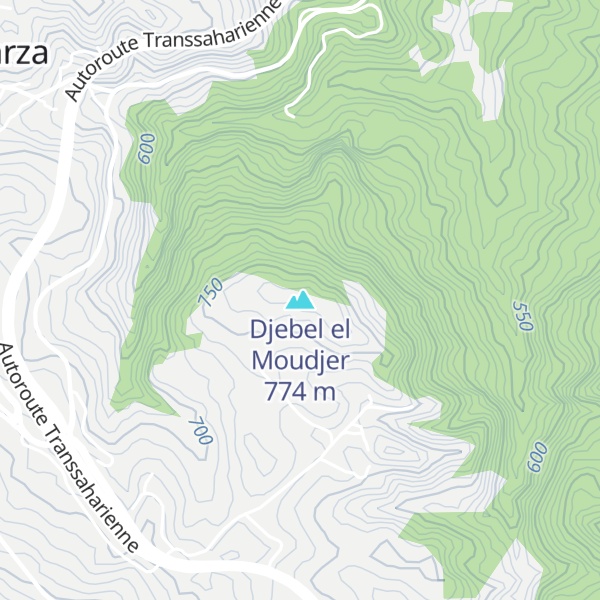Map of Djebel el Moudjer