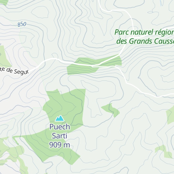 Map of Puech de la can