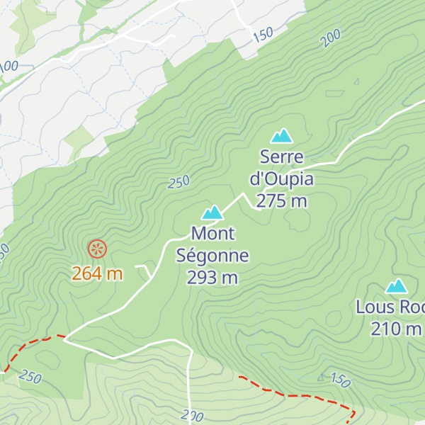 Map of Mont Ségonne