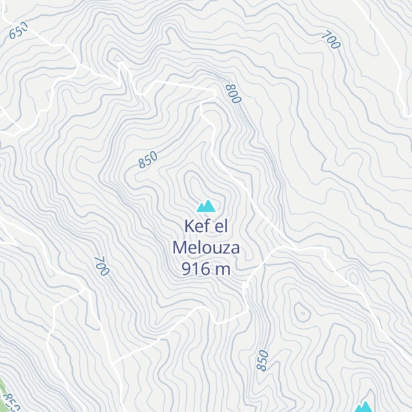 Map of Kef el Melouza