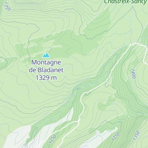 Map of Refuge de Merdençon