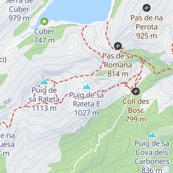 Map of Puig de sa Rateta E