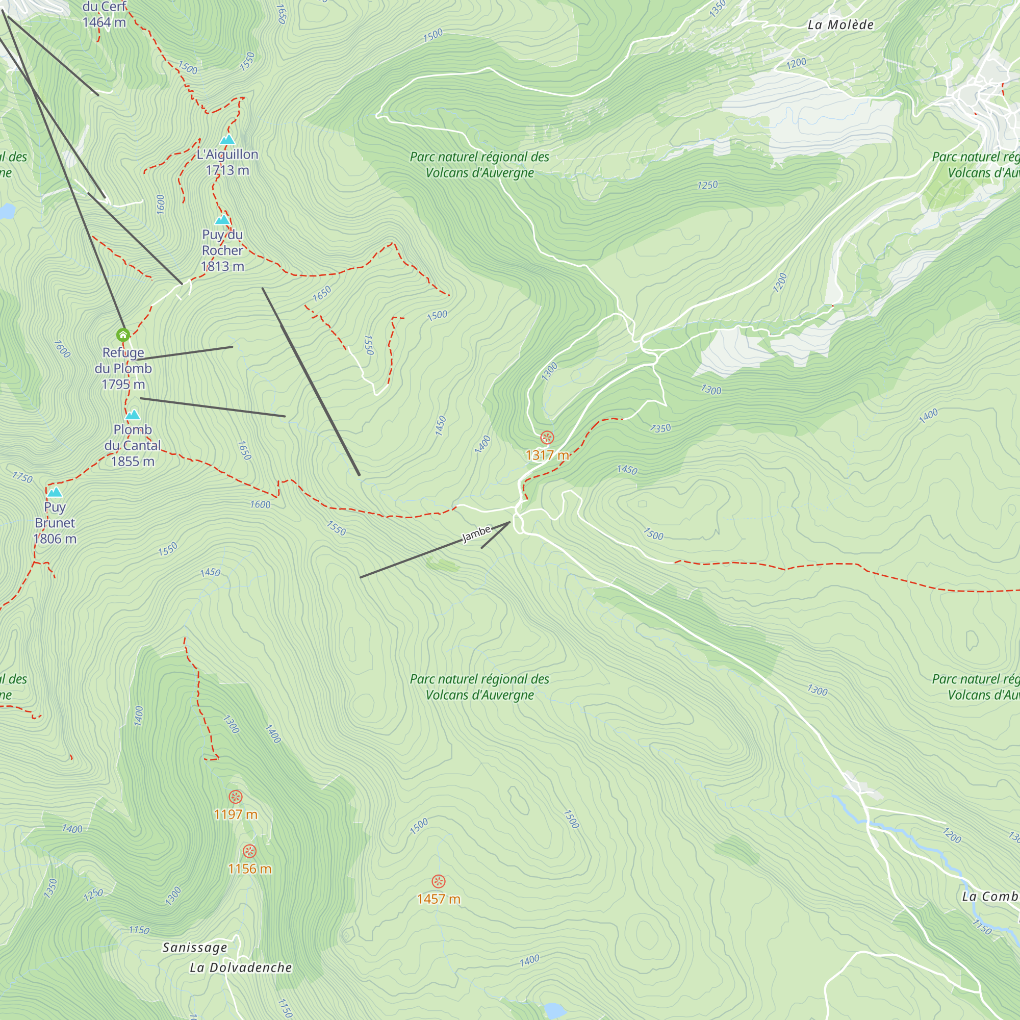 Maison du Col de Prat de Bouc map