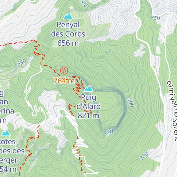 Map of Puig d'Alaró