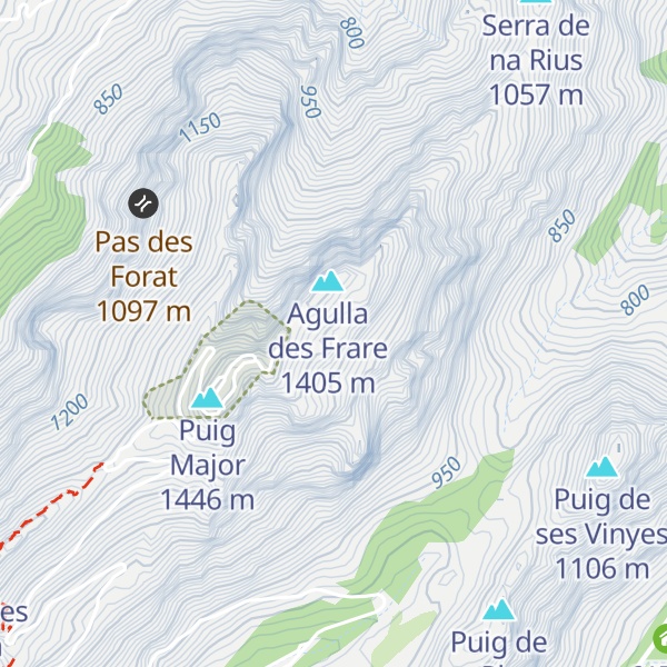 Map of Sa Monja prima