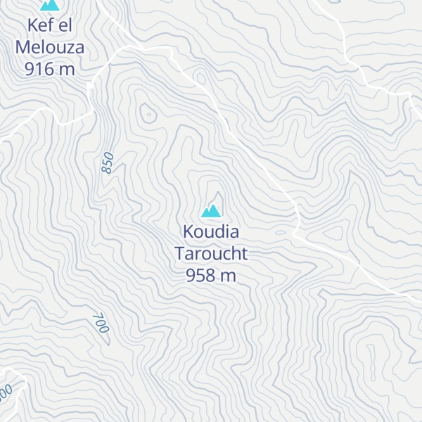 Map of Koudia Taroucht