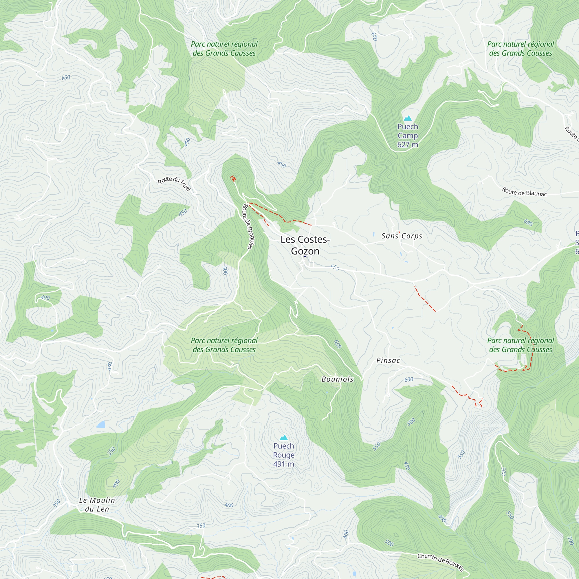 Lacalm map