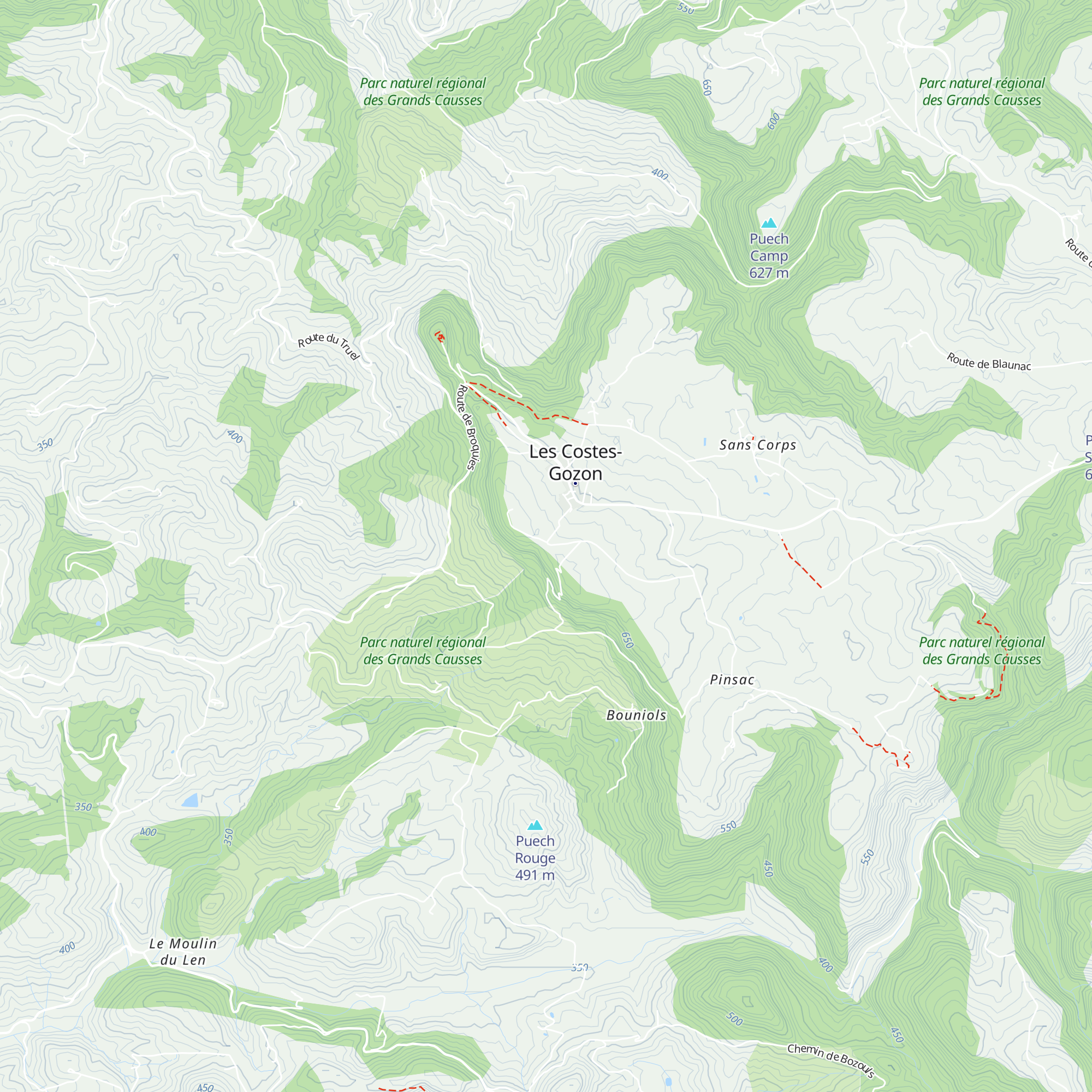 Lacalm map