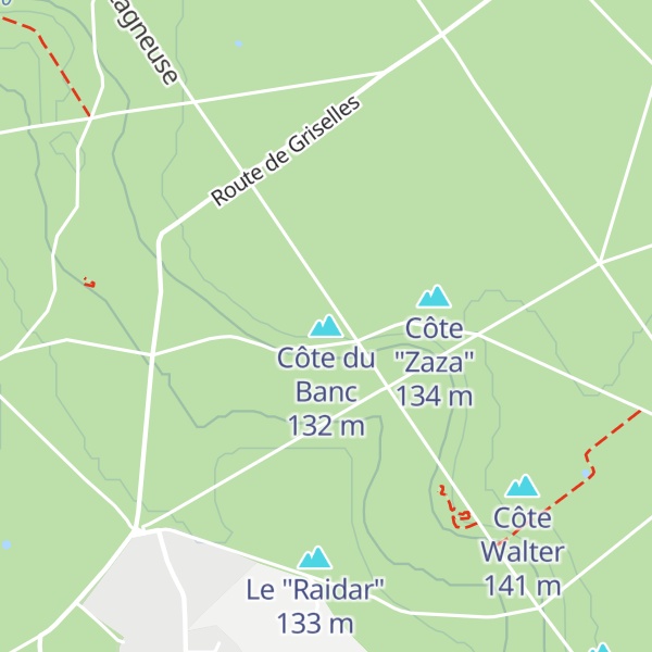 Map of Côte du Banc