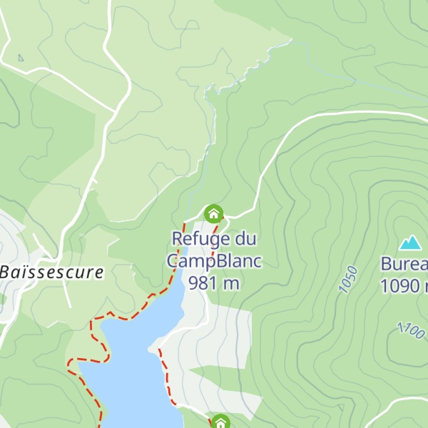Map of Refuge du CampBlanc