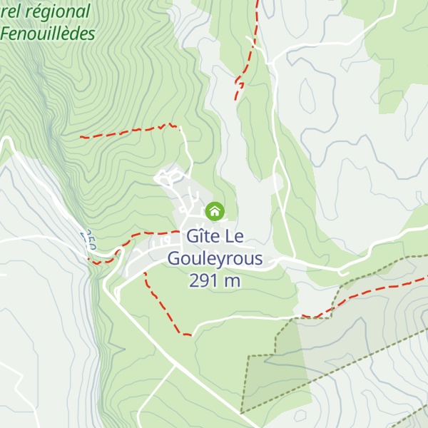 Map of Gîte Le Canigou