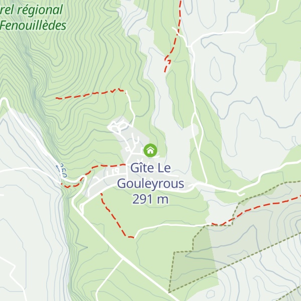 Map of Gîte Le Gouleyrous