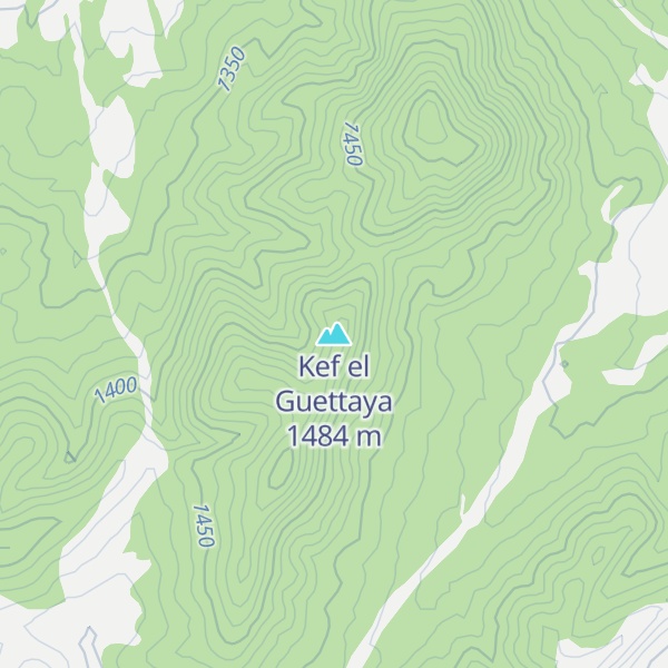 Map of Kef el Guettaya