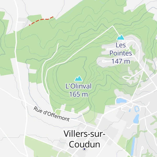 Map of L'Olinval