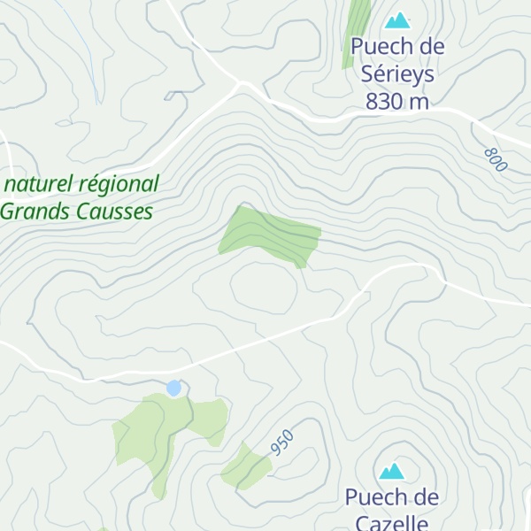 Map of Puech Cavala