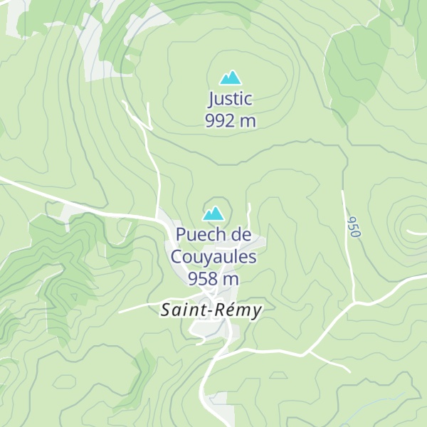 Map of Puech de Couyaules