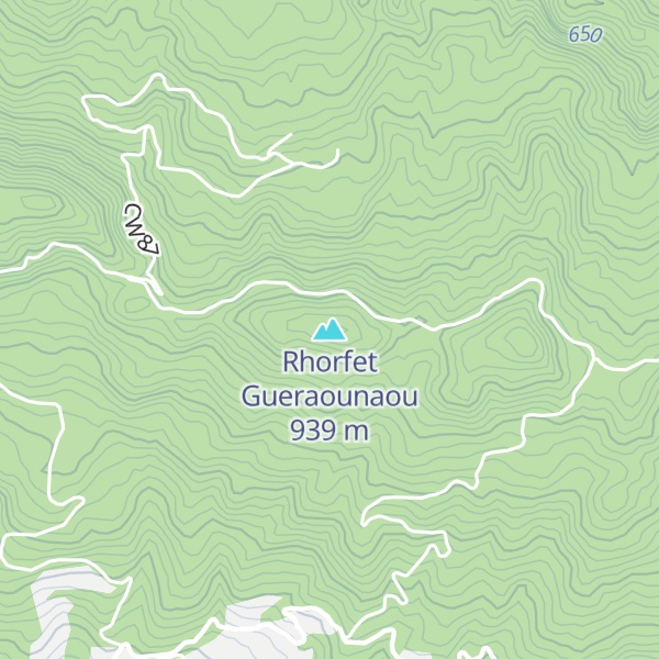 Map of Rhorfet Gueraounaou