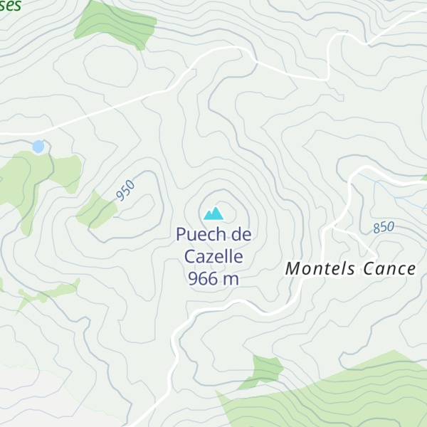 Map of Puech de Cazelle