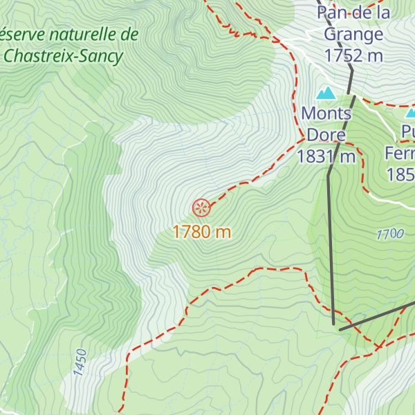 Map of Puy Gros