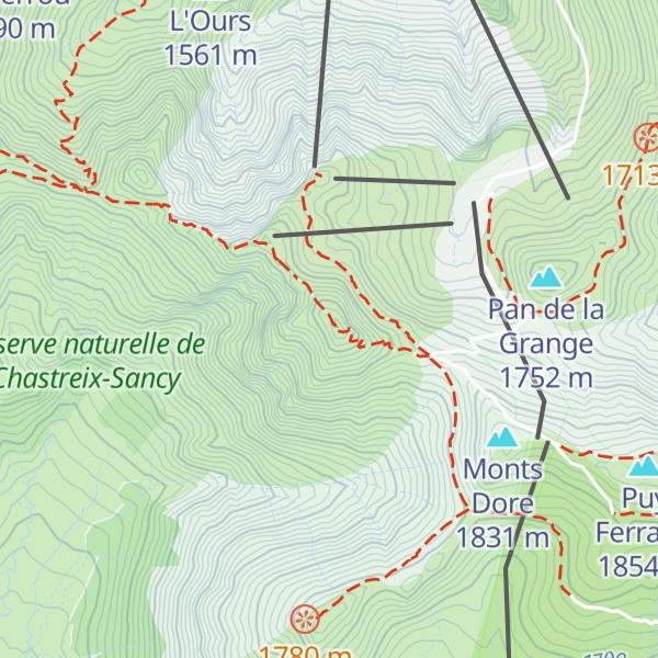 Map of Puy de Sancy