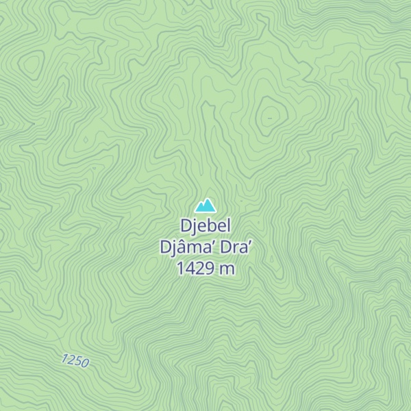 Map of Djebel Djâma’ Dra’