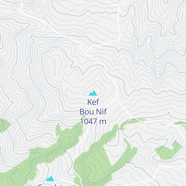 Map of Kef Bou Nif