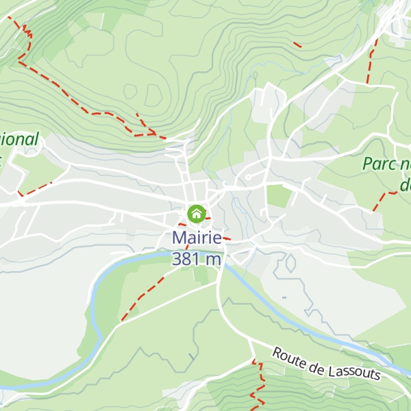 Map of Gîte d'étape communal Del Roumiou