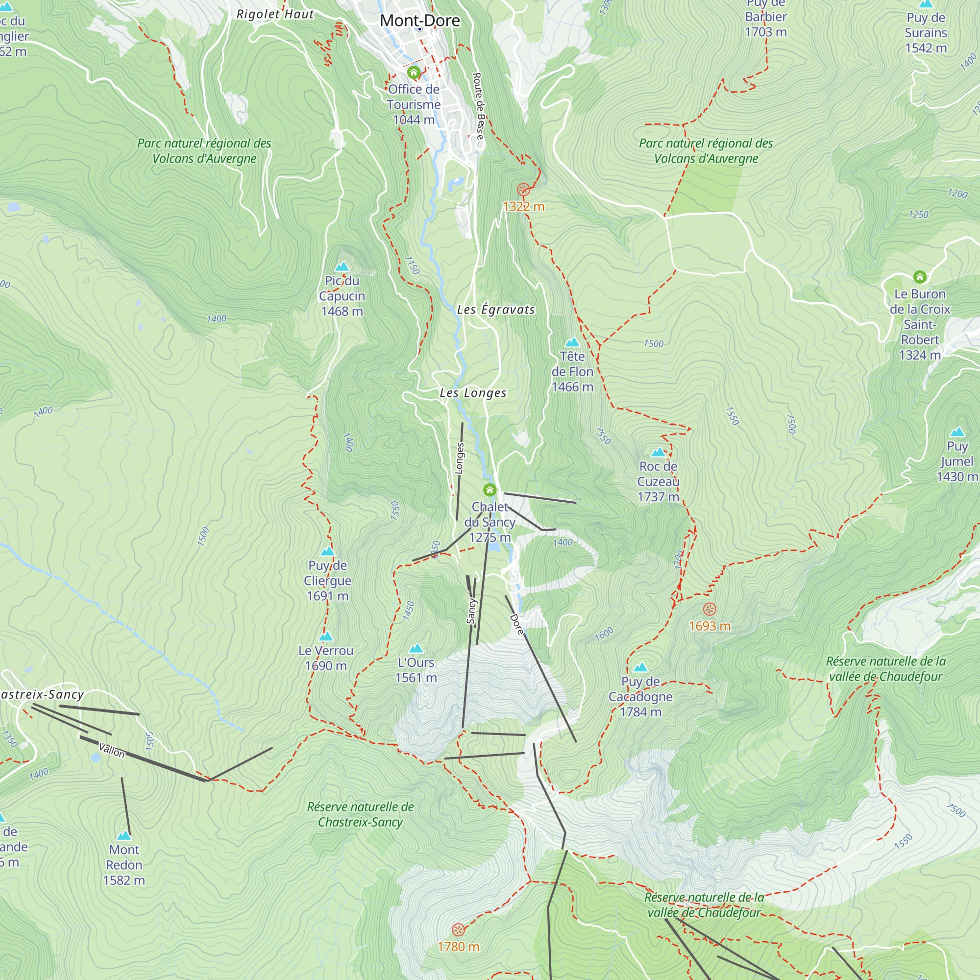 Chalet du Sancy map