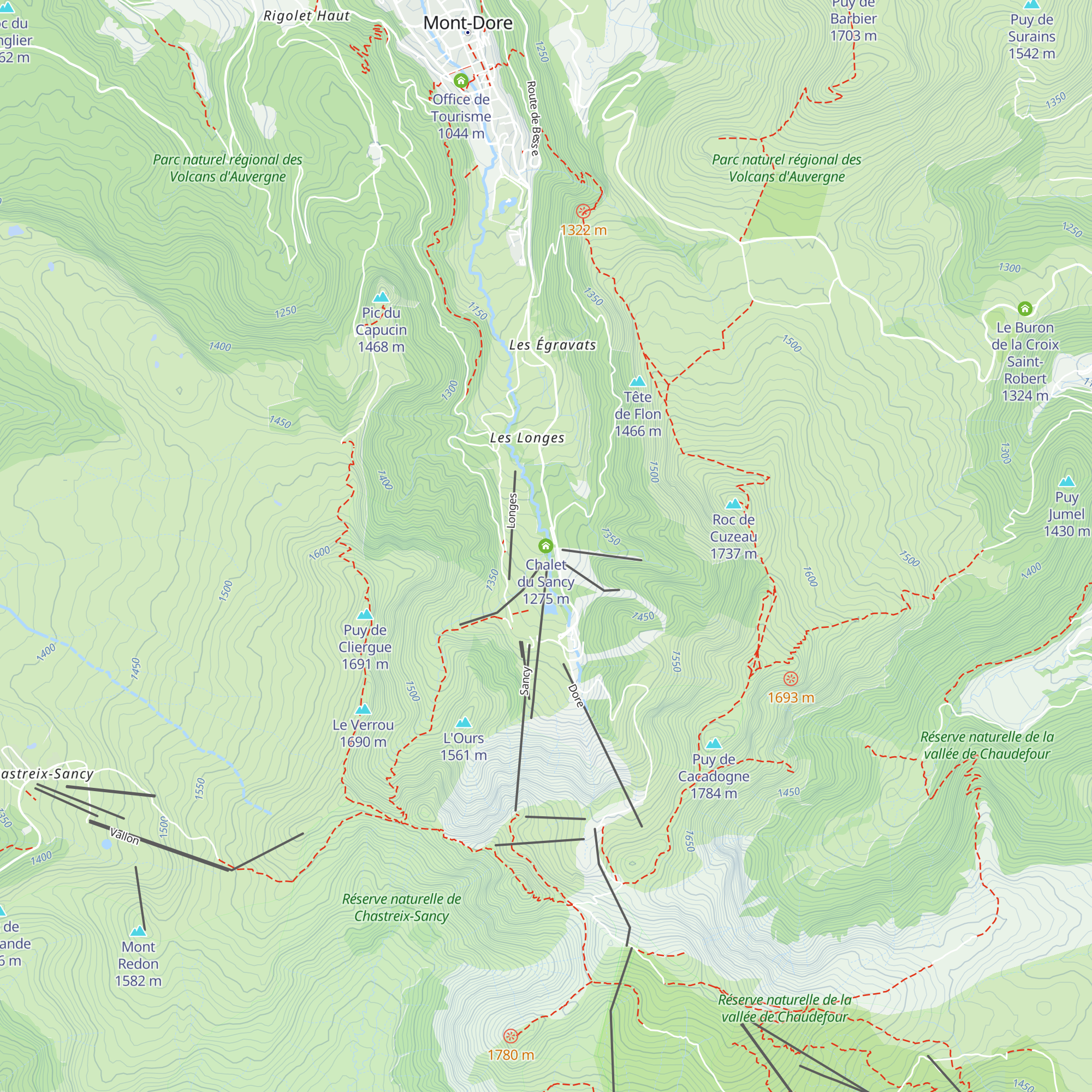 Chalet du Sancy map