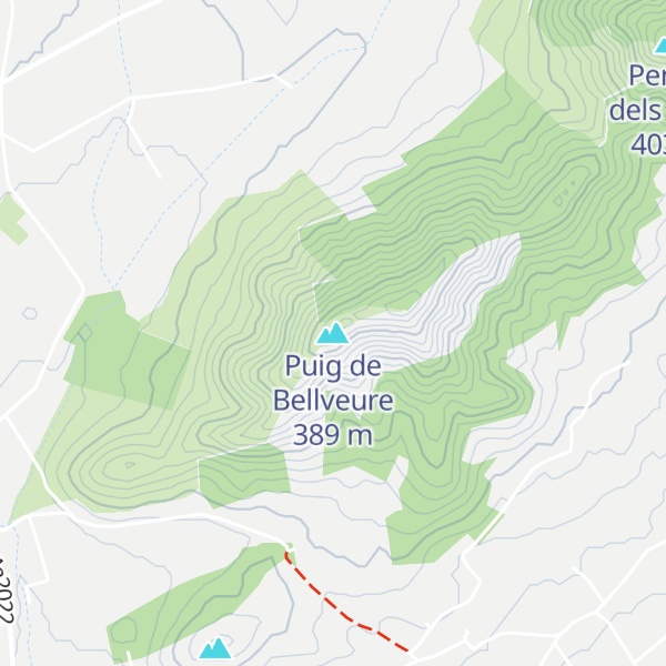 Map of Puig de Bellveure