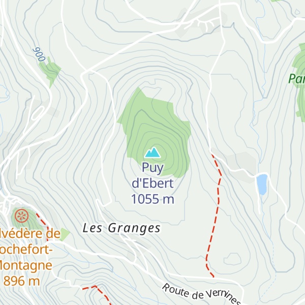 Map of Puy d'Ebert