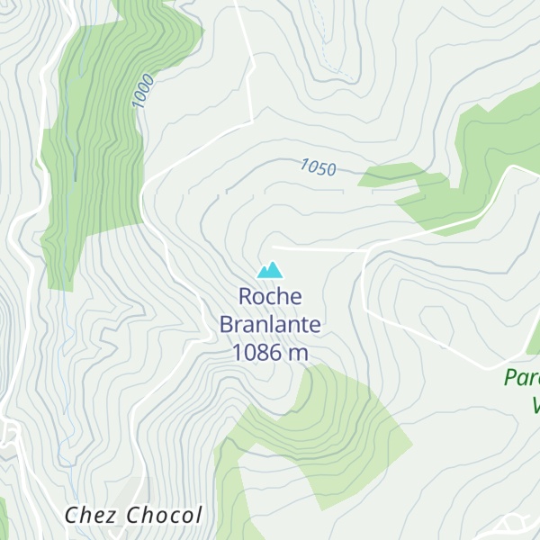 Map of Roche Branlante