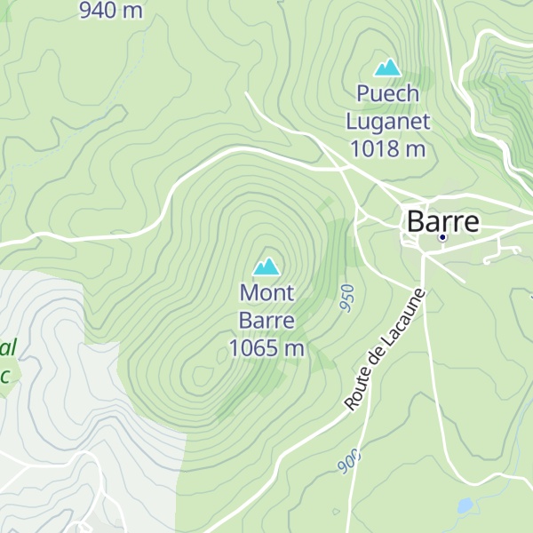 Map of Mont Barre
