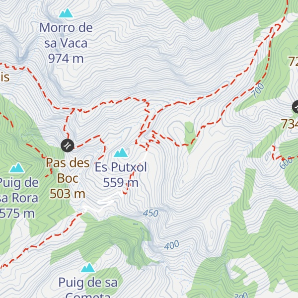 Map of Tossals Verds