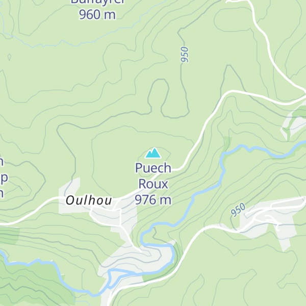 Map of Puech Roux