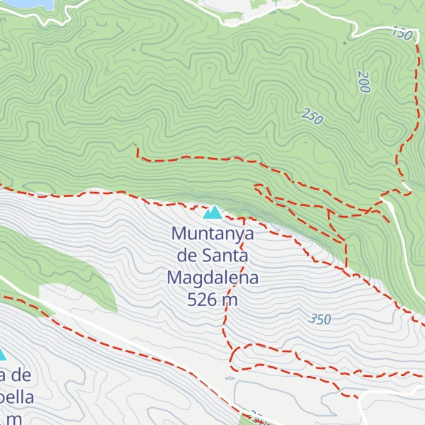Map of Muntanya de Santa Magdalena