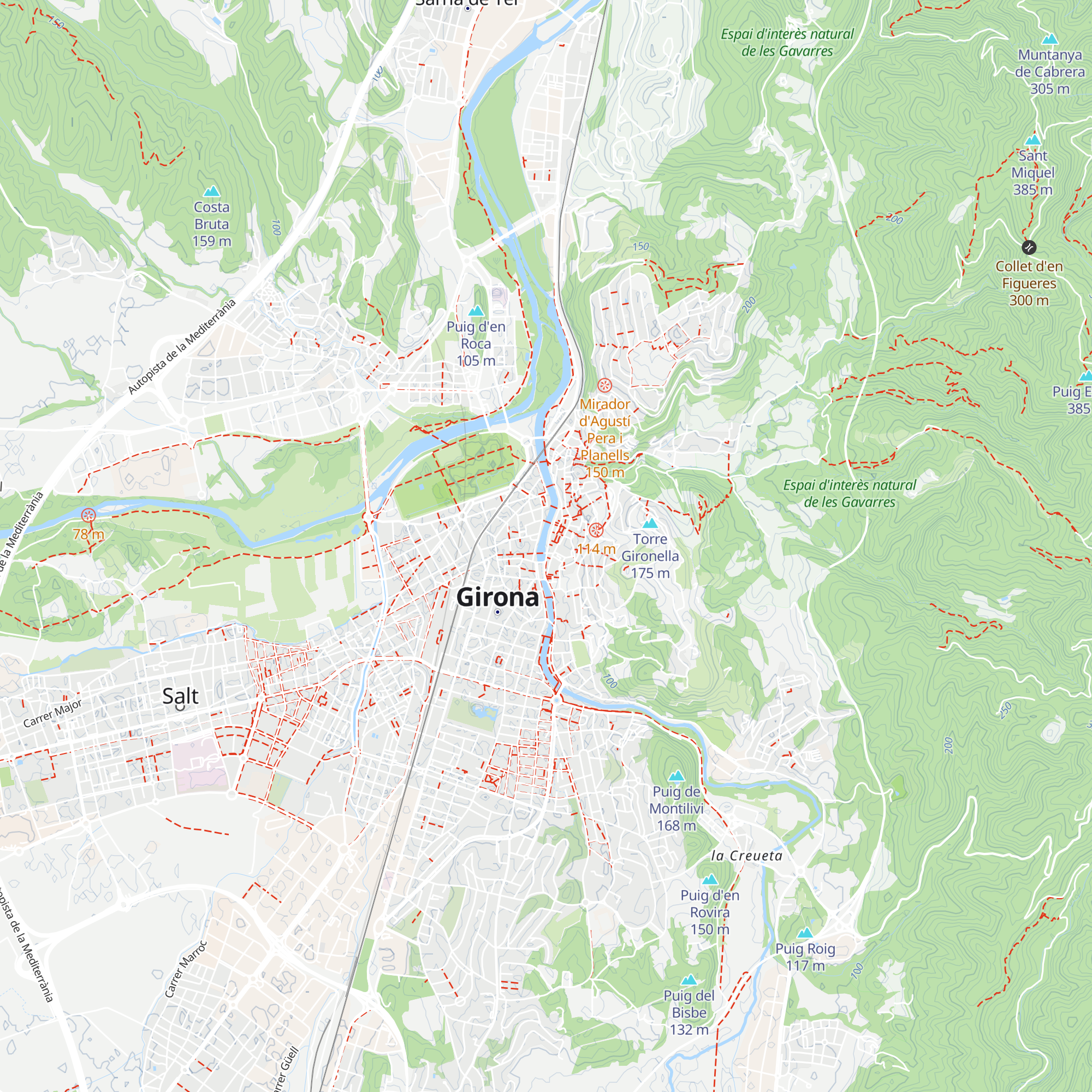 Oficina de Turisme de Girona map