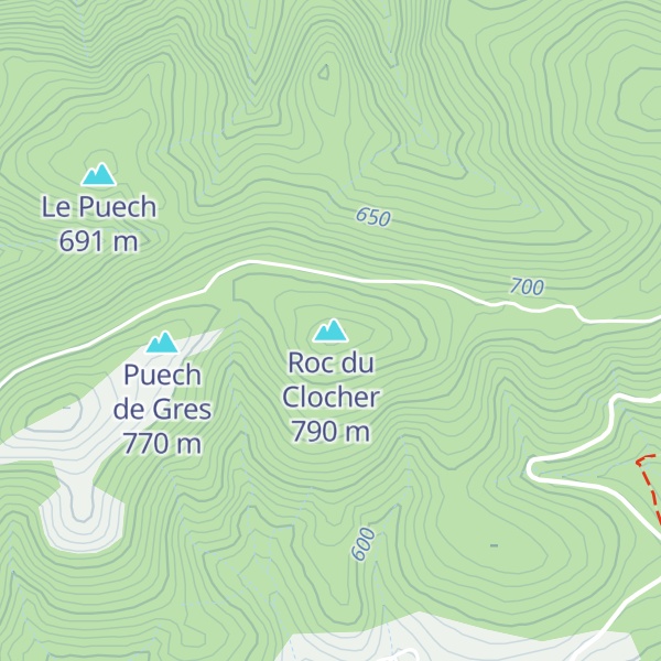 Map of Roc du Clocher