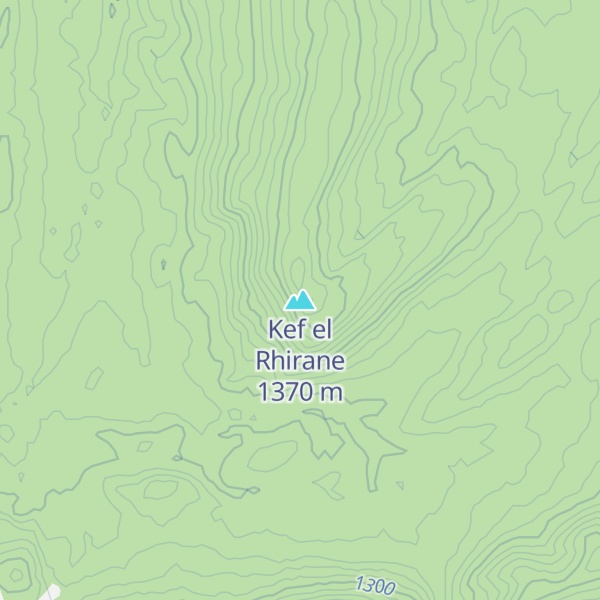 Map of Kef el Rhirane