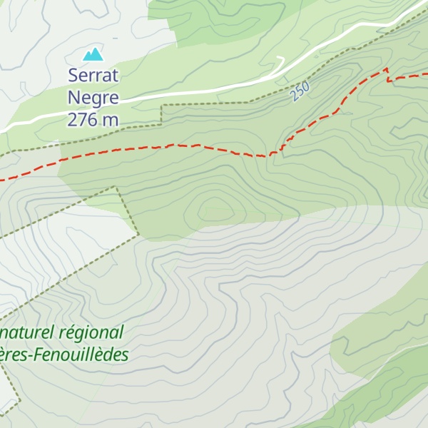 Map of Serrat de Montpeirós