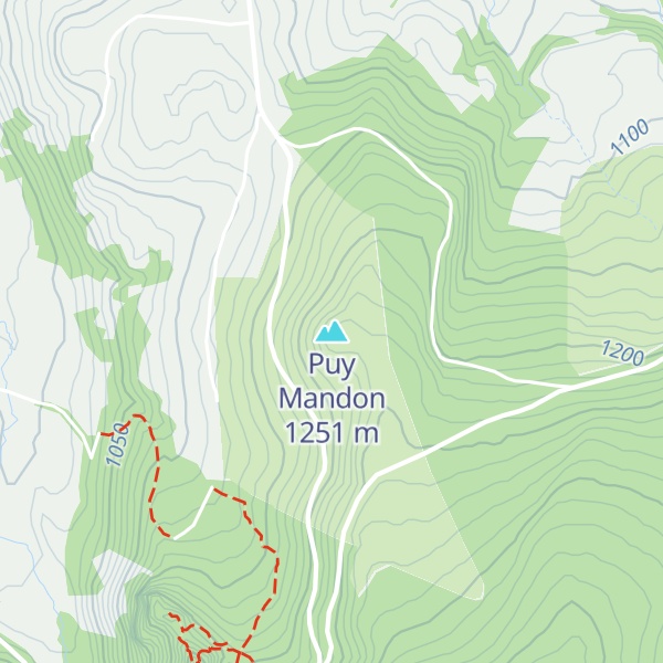 Map of Puy Mandon