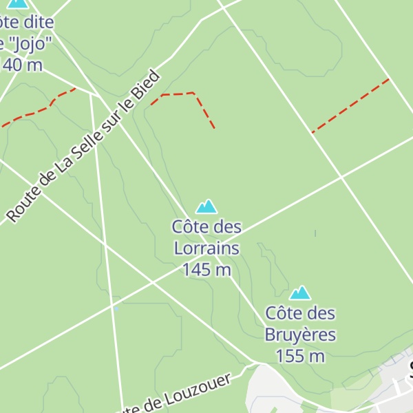 Map of Côte des Lorrains
