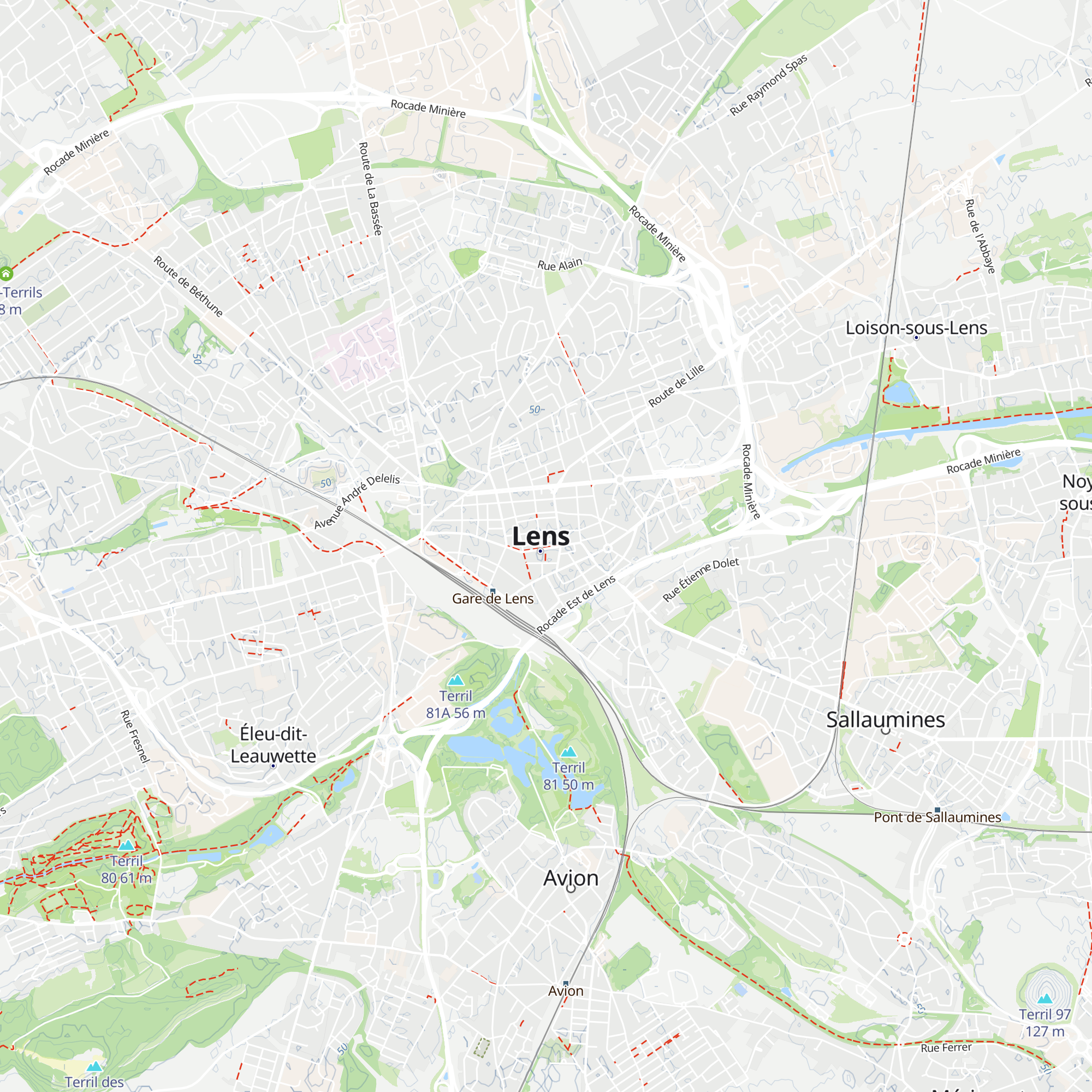 Office de Tourisme de Lens-Liévin map