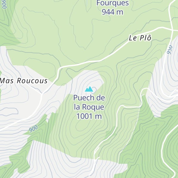 Map of Puech de la Roque