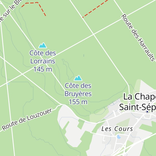 Map of Côte des Bruyères