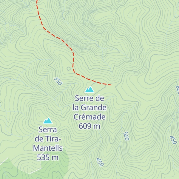 Map of Serre de la Grande Crémade