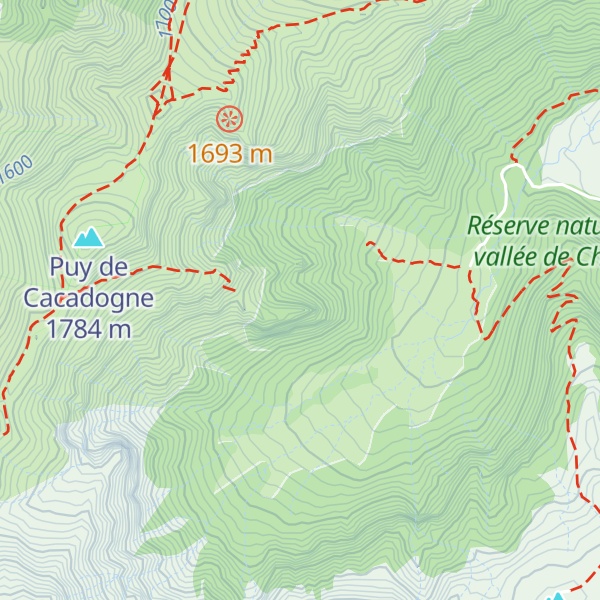 Map of Crête de Coq